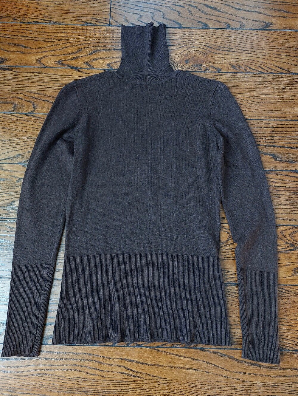 XS Soyaconcept Turtleneck Sweater Shirt - Brown Longsleeve
